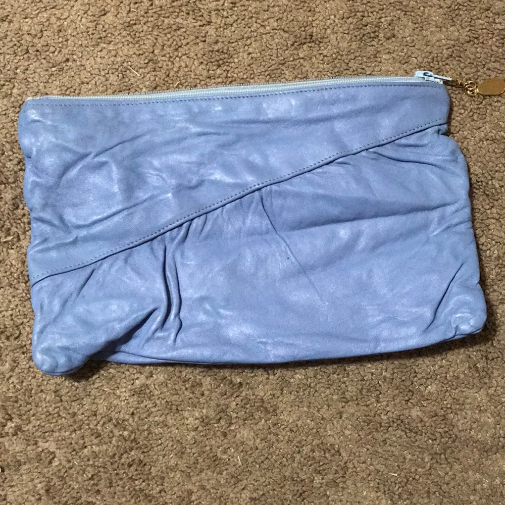 EUC VINTAGE SOFT GENUINE SOFT LEATHER CLUTCH